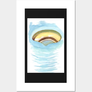 Loose Watercolor Seashell Posters and Art